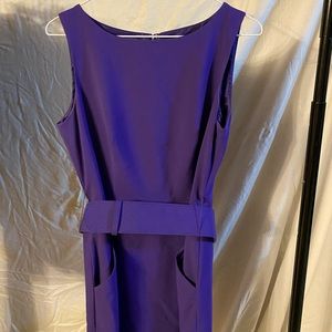 Purple Calvin Klein dress with pockets